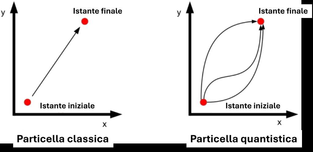 Schema del principio dell’integrale sui cammini di Feynman